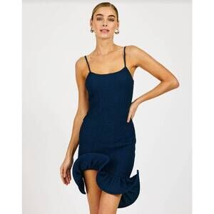 NEW LINE AND DOT tabby mini dress in navy